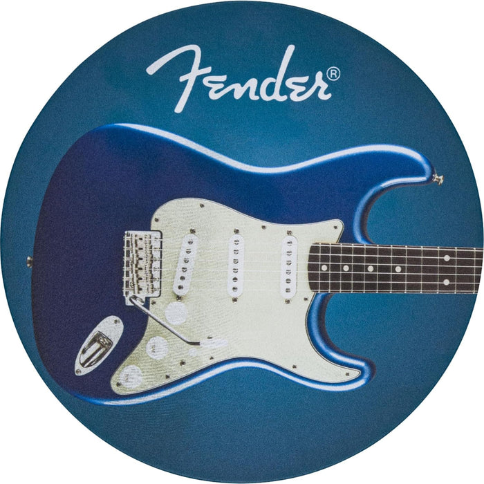 Fender Guitars Leather Drink Coaster Set, 4 Pack, Circular, Multi, Gift for Guitar Fans