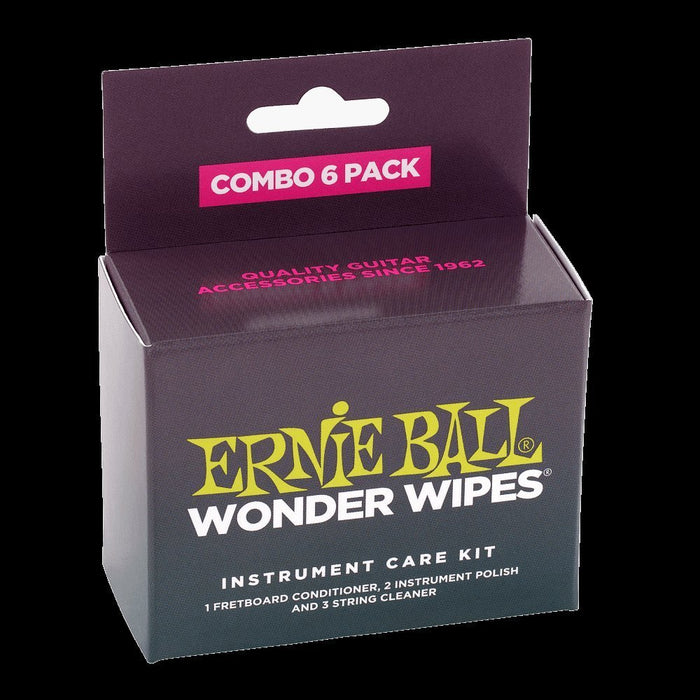 Ernie Ball P04279 Wonder Wipes Multi-pack, 6 Pack