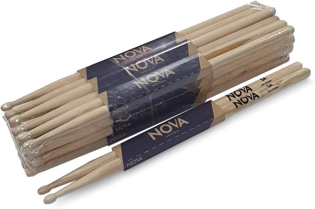 Nova VF-N5A By Vic Firth Wood Tip Drum Sticks (12 Pair Brick Bundle)