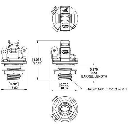 Pure Tone Multi-Contact 1/4″ Output Jack