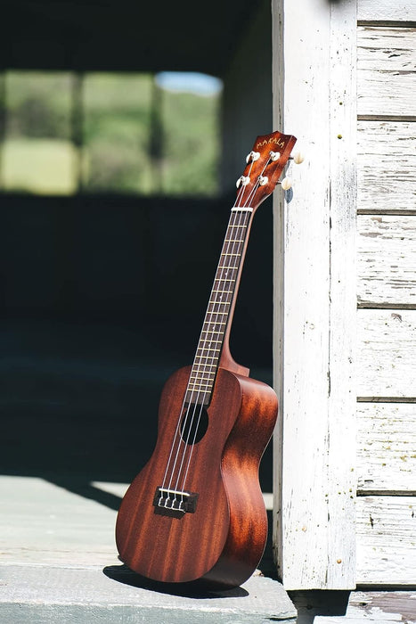 Kala Makala Concert Mahogany Ukulele (MK-C) White Accents