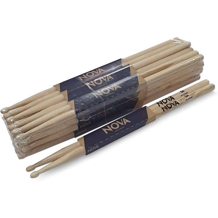 Nova VF-N5A By Vic Firth Wood Tip Drum Sticks (12 Pair Brick Bundle)