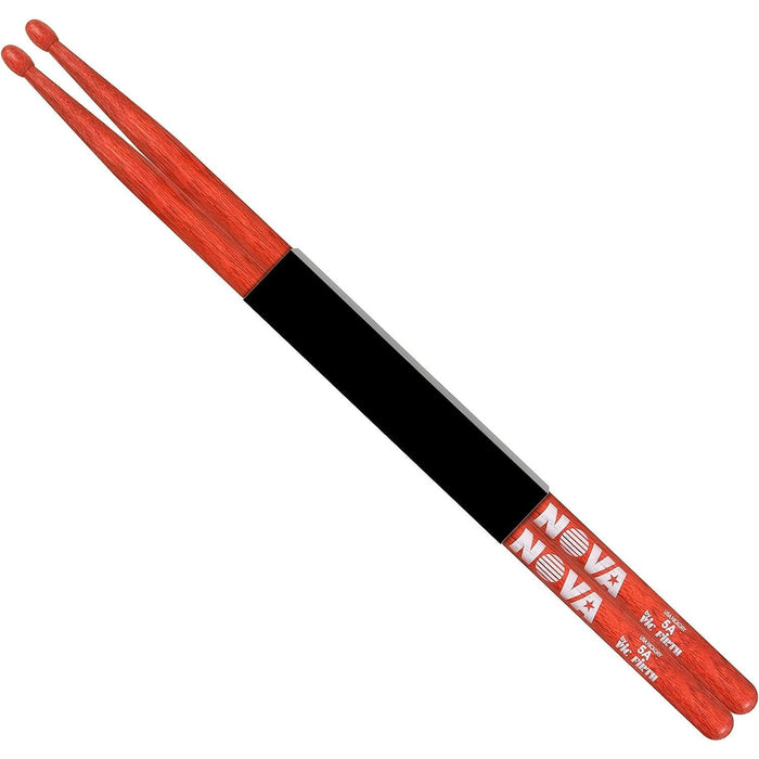 Vic FIrth - NOVA Drumsticks - 7A - Wood Tip - Red