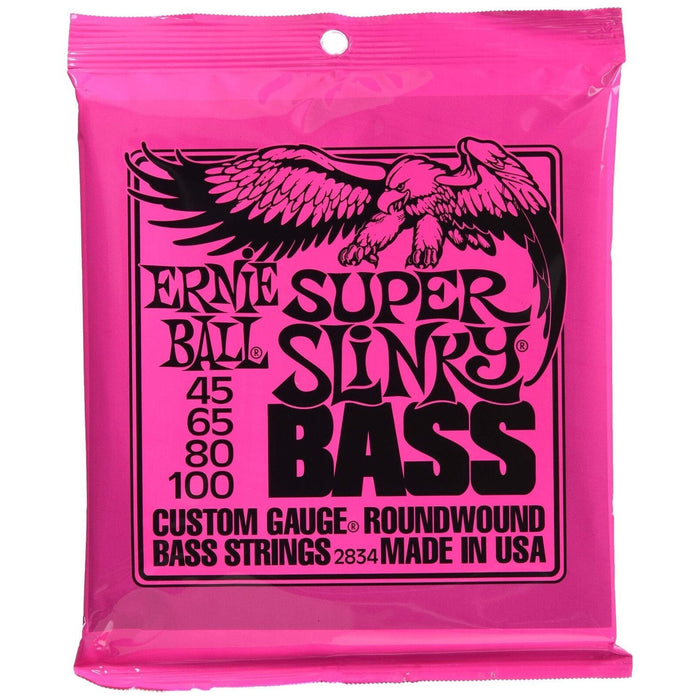 Ernie Ball 2834 Super Slinky Round Wound Bass Strings - 2 Pack