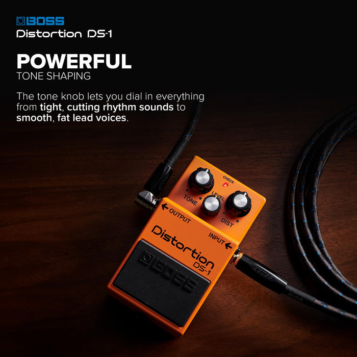 Boss DS-1 Distortion Pedal for Electric Guitar - Classic Analog Overdrive Effect