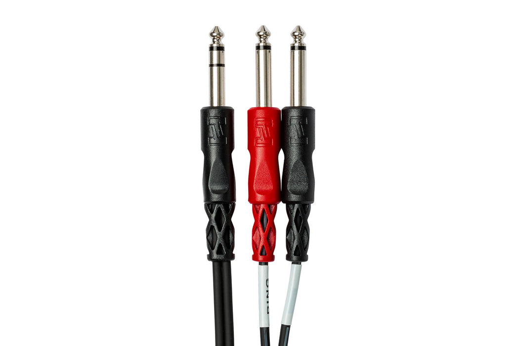 HosaTech STP-201 1m 1/4 inch TRS to Dual 1/4 inch TS Insert Cable