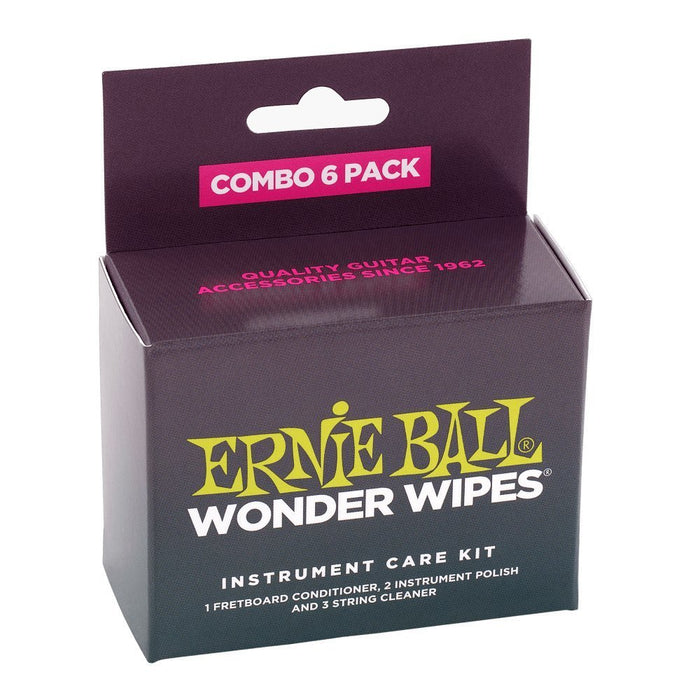 Ernie Ball P04279 Wonder Wipes Multi-pack, 6 Pack