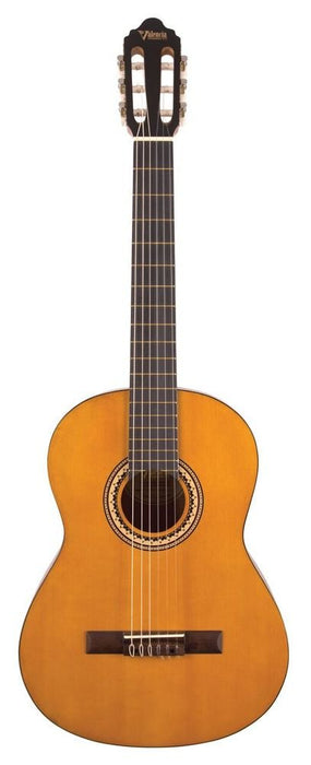 VALENCIA VC204 4/4 Natural Vintage Classical Guitar with Spruce Top & Mahogany Back