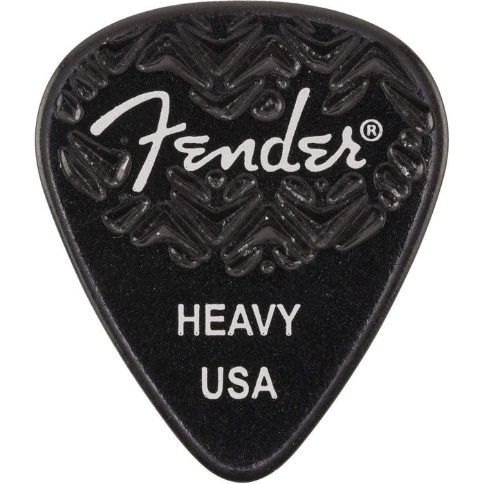 Fender 351 Shape Wavelength Heavy Picks Black (6-Pack)