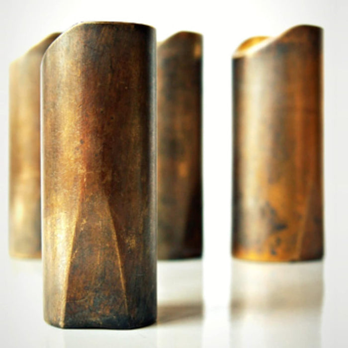Rock Slide Aged Brass Guitar Slide, Small