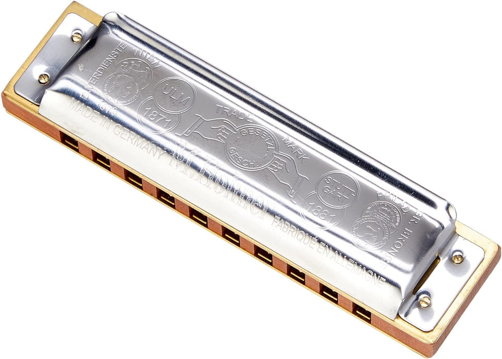 Hohner 1896 Marine Band in F, Chrome