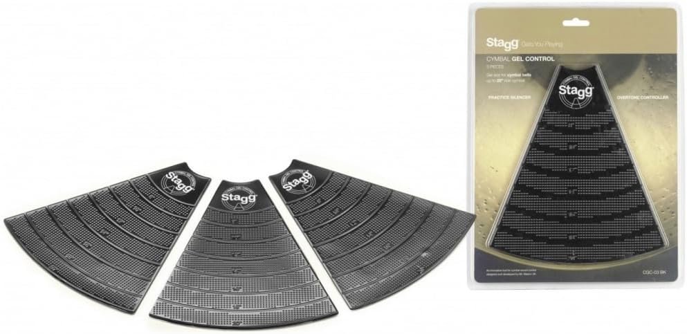 Stagg Gel Control Pads for 5-20-Inch Cymbals - Pack of 3 (CGC-03 BK)