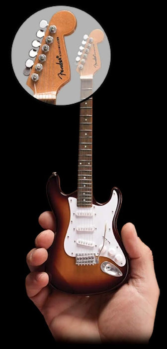 Axe Heaven FS-001 Fender Stratocaster Classic Sunburst Finish Miniature Guitar