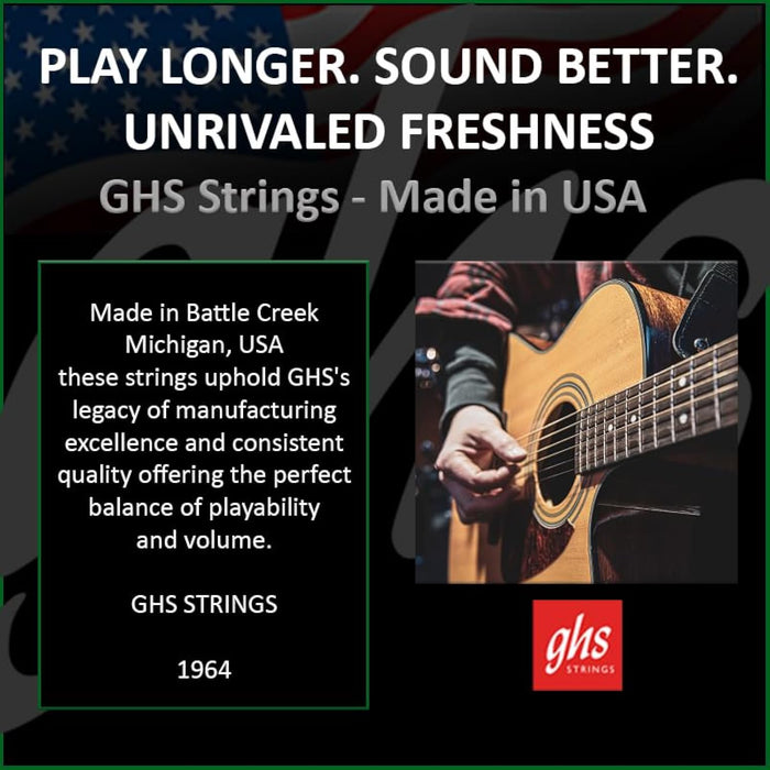 GHS BRIGHT BRONZE String Set For Acoustic Guitar - BB50H - Heavy - 014/060