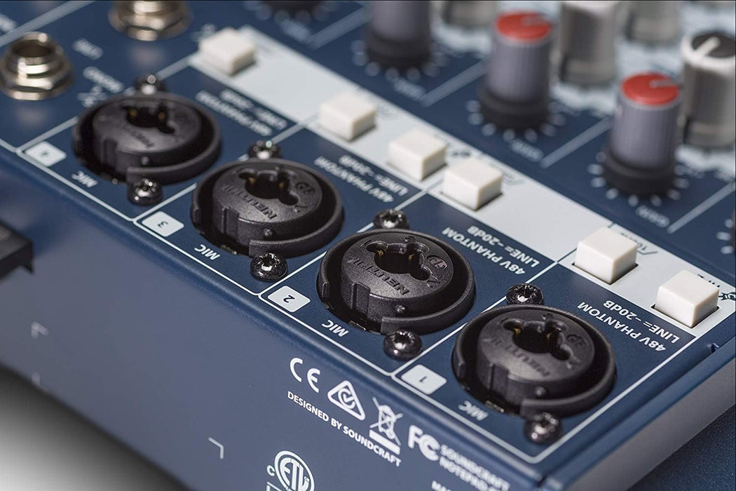 Notepad 12 FX Soundcraft Notepad-8FX Small-Format Analog Mixing Console with Usb I/O and Lexicon Effects