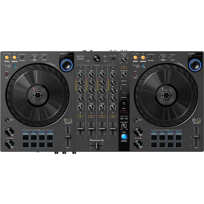 Pioneer DJ 4-Deck Graphite  Rekordbox and Serato DJ Controller (DDJ-FLX6-GT)