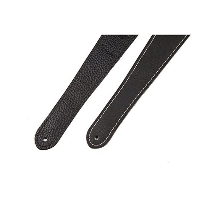 Fender Guitar Strap Leather Monogrammed Black