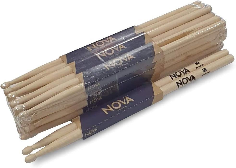 Nova VF-N5B By Vic Firth Wood Tip Drum Sticks (12 Pair Brick Bundle)