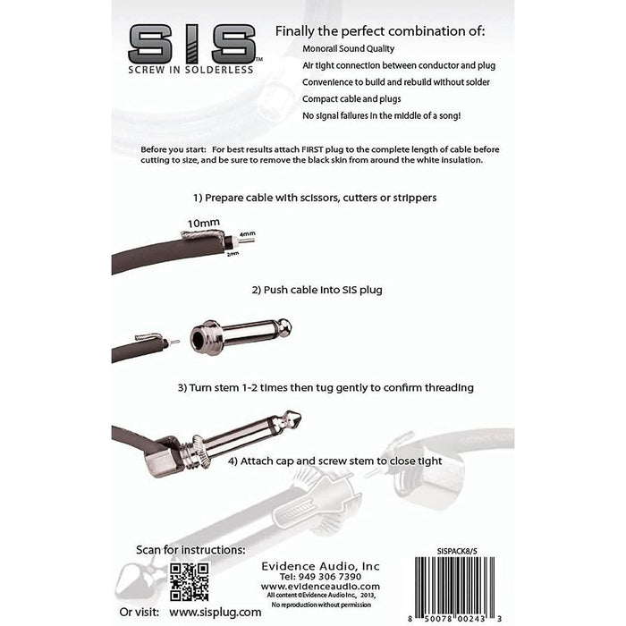 Evidence Audio SIS Patch Cable Kit 2