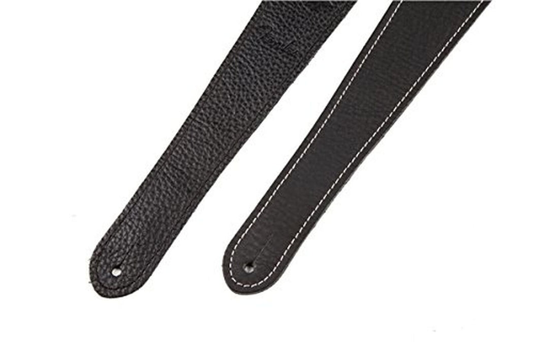 Fender Guitar Strap Leather Monogrammed Black