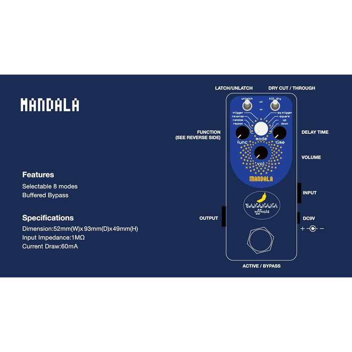 Bananana Effects Glitch Pedal (MANDALA)