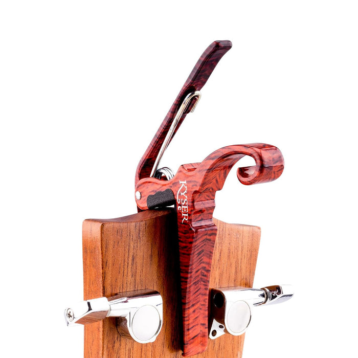 Kyser Quick-Change Capo for classical/flamenco guitars, Rosewood, KGCRW