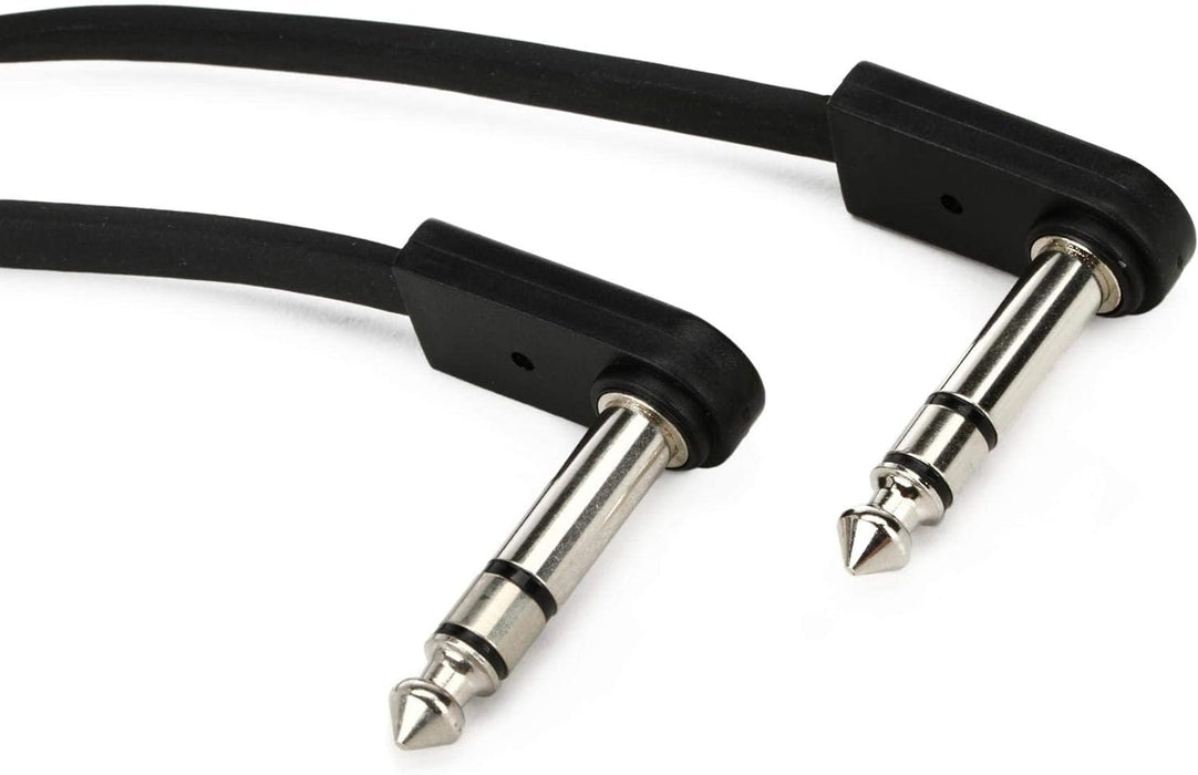 EBS 28cm Deluxe Flat Patch Cable - TRS Stereo (PCF-DLS28)