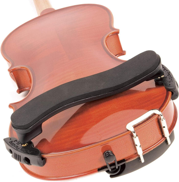 Everest Shoulder Rest - Standard Black Adjustable Violin 1/4-1/8-1/10 Size Viola 10" - 11" Size