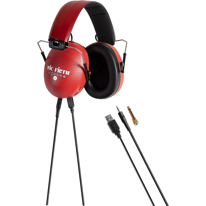 Vic Firth - Bluetooth Isolation Headphones - Red