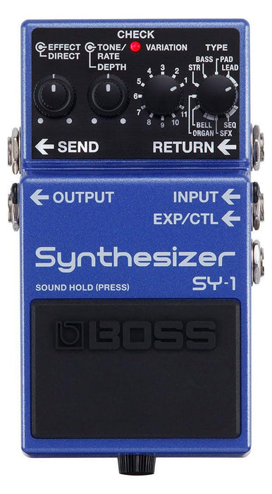 BOSS SY-1 Synthesizer Guitar Pedal - 121 Polyphonic Sounds
