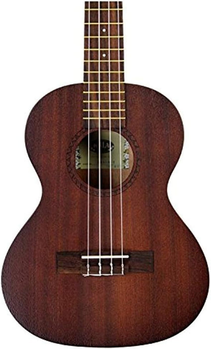 Kala Satin Mahogany Soprano Ukulele, Black (KA-15S-BLK)