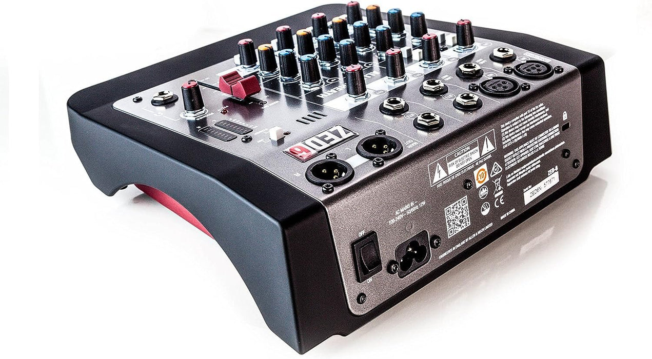 Allen & Heath ZED-6 Ultra Compact 6-Input Audio Mixer (AH-ZED-6)