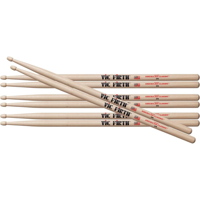 Vic Firth American Classic Drumsticks 4-Pair Value Pack (Various Packs Available)