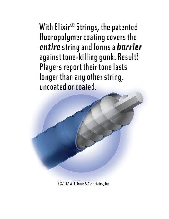 Elixir Strings 16541 Nickel Plated Steel Electric Guitar Strings (3-Pack)