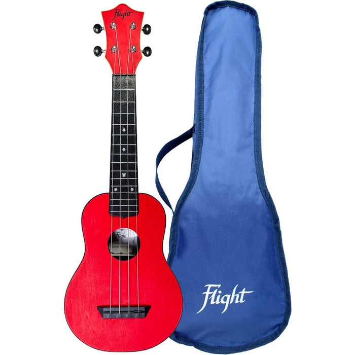 Flight Ukuleles Red Travel Soprano Ukulele (TUS35)