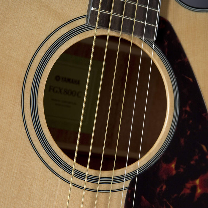Yamaha FGX800C Natural Electric Acoustic Guitar