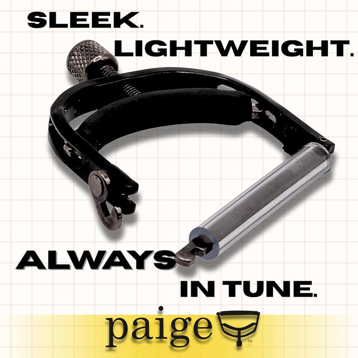 Paige™ Original Capo P-BEW - 5-String Banjo and Mandolin - Wide - Finish: Ebony