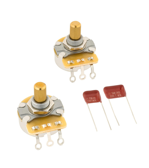 Fender Telecaster® CTS 250k Potentiometer and Capacitor Kit - 2-Pack (Modern & Vintage)