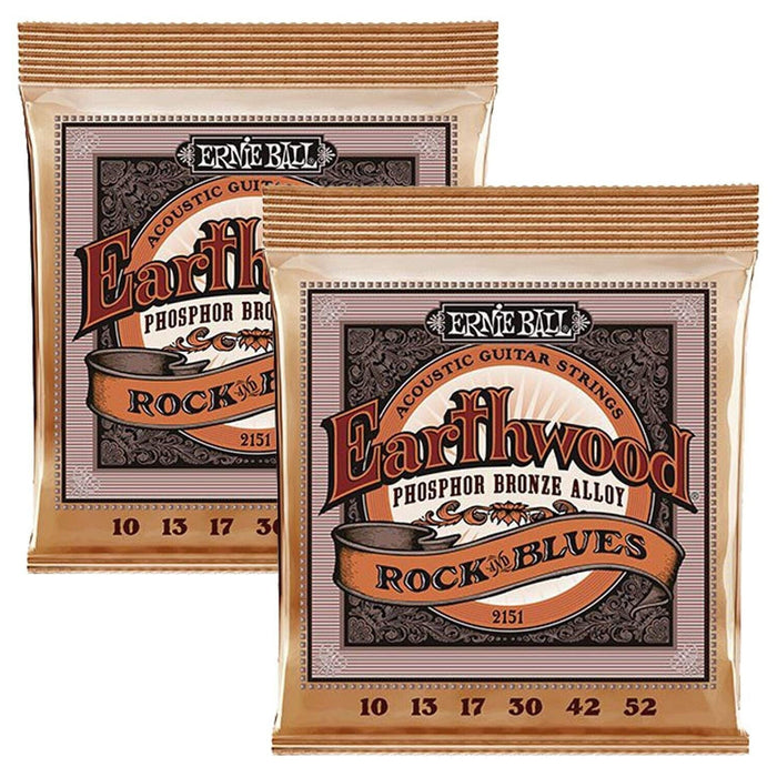 Ernie Ball Hybrid Slinky Acoustic Guitar Strings 10-52 (2 Packs)