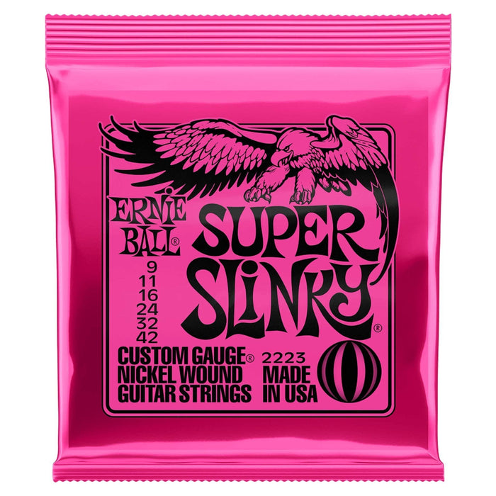 Ernie Ball Super Slinky Electric Guitar Strings - Box of 12 Sets (P02223)