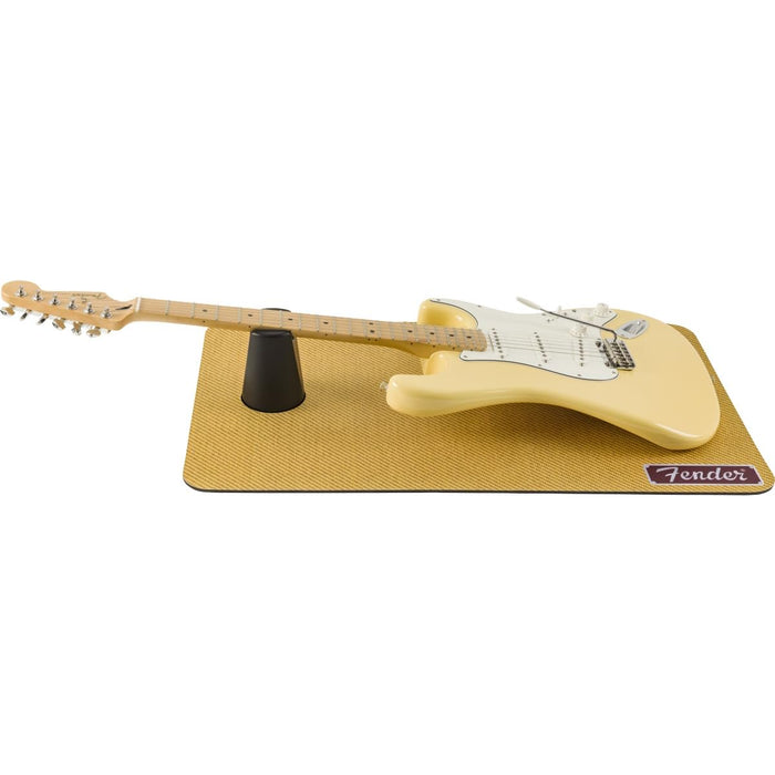 Fender Work Mat, Tweed - 5mm Padded Guitar Neck Cradle with Storage Tube