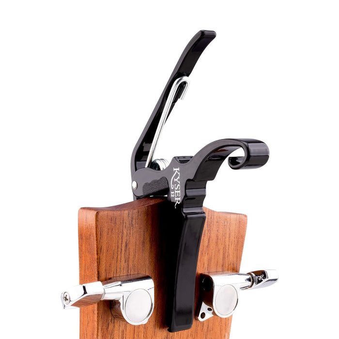 Kyser Quick-Change Capo for 12-string guitars, Black, KG12B