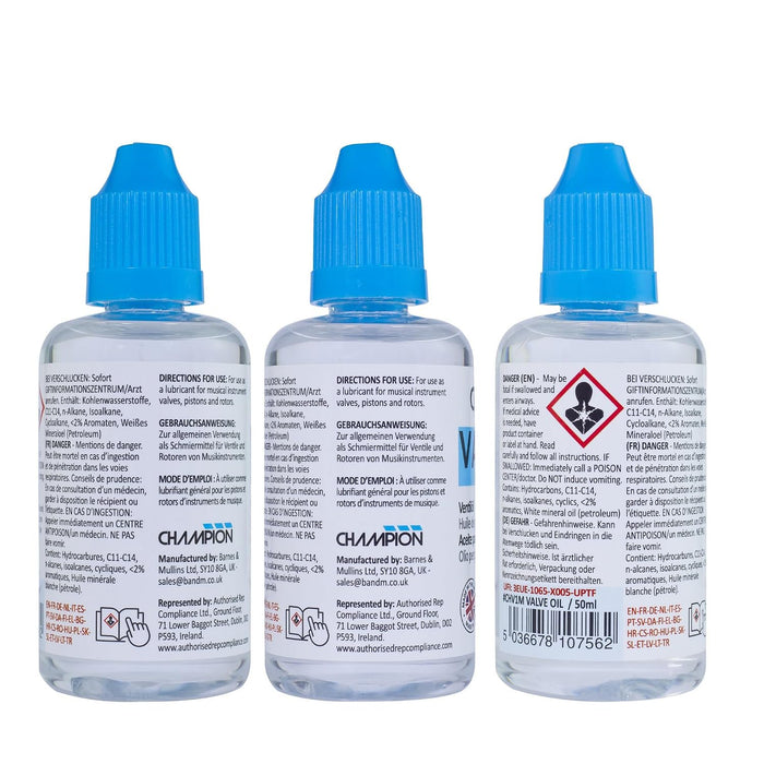 Champion Valve Oil for Brass Musical Instruments