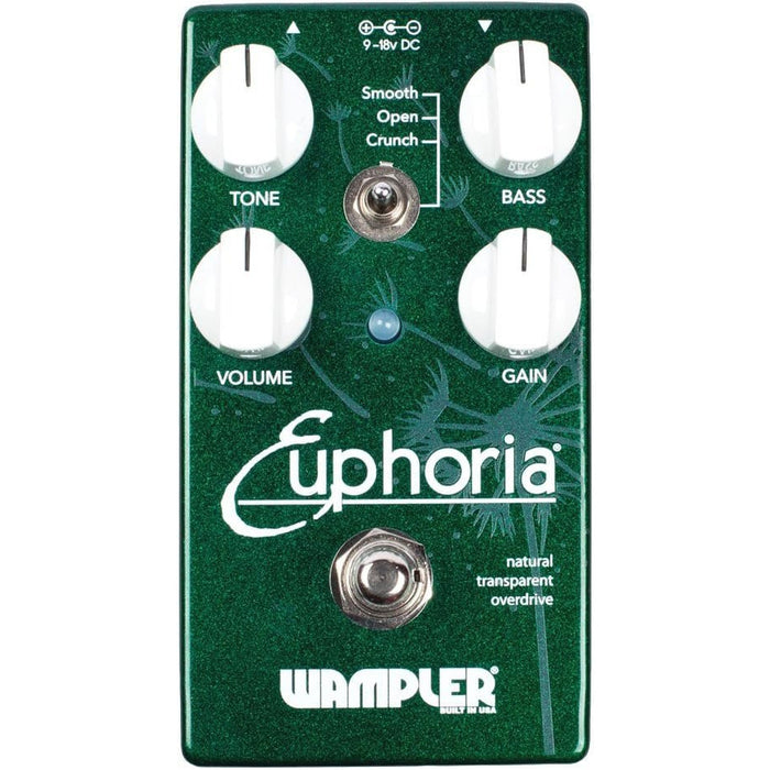 Wampler Euphoria V2 Natural Transparent Overdrive Guitar Effects Pedal