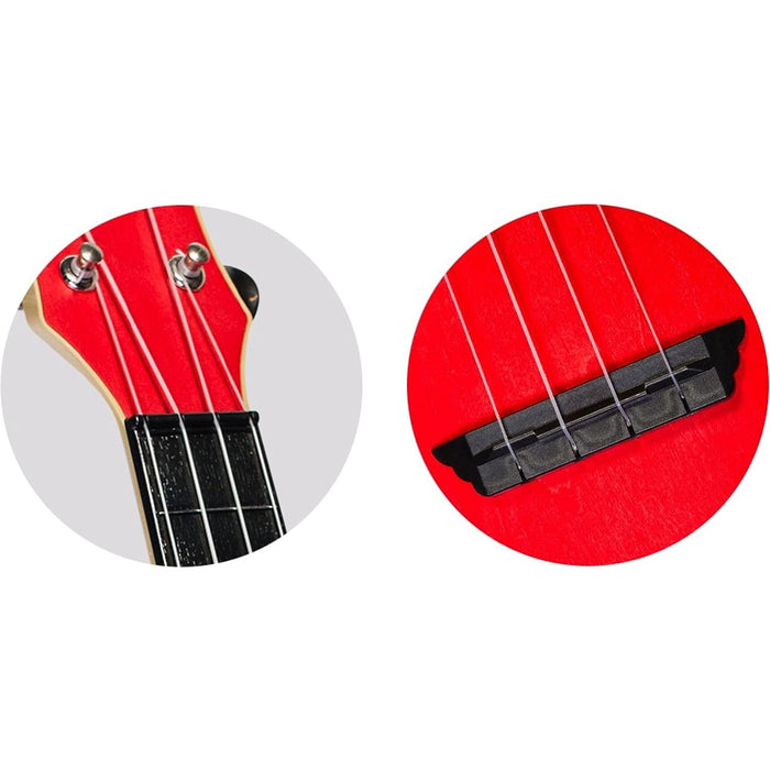 Flight Ukuleles Red Travel Soprano Ukulele (TUS35)