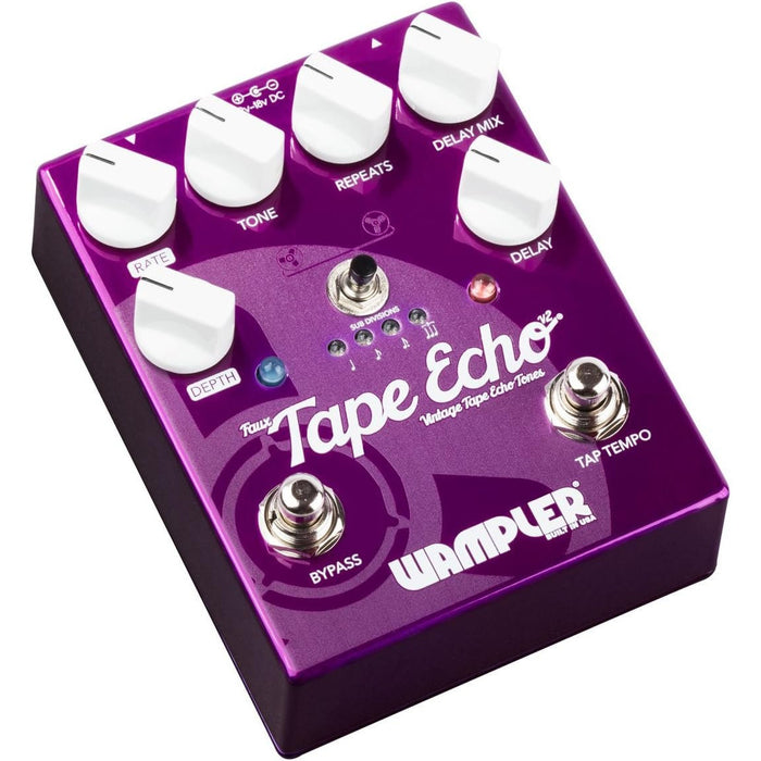 Wampler Faux Tape Echo V2 Delay Electric Guitar Effects Pedal