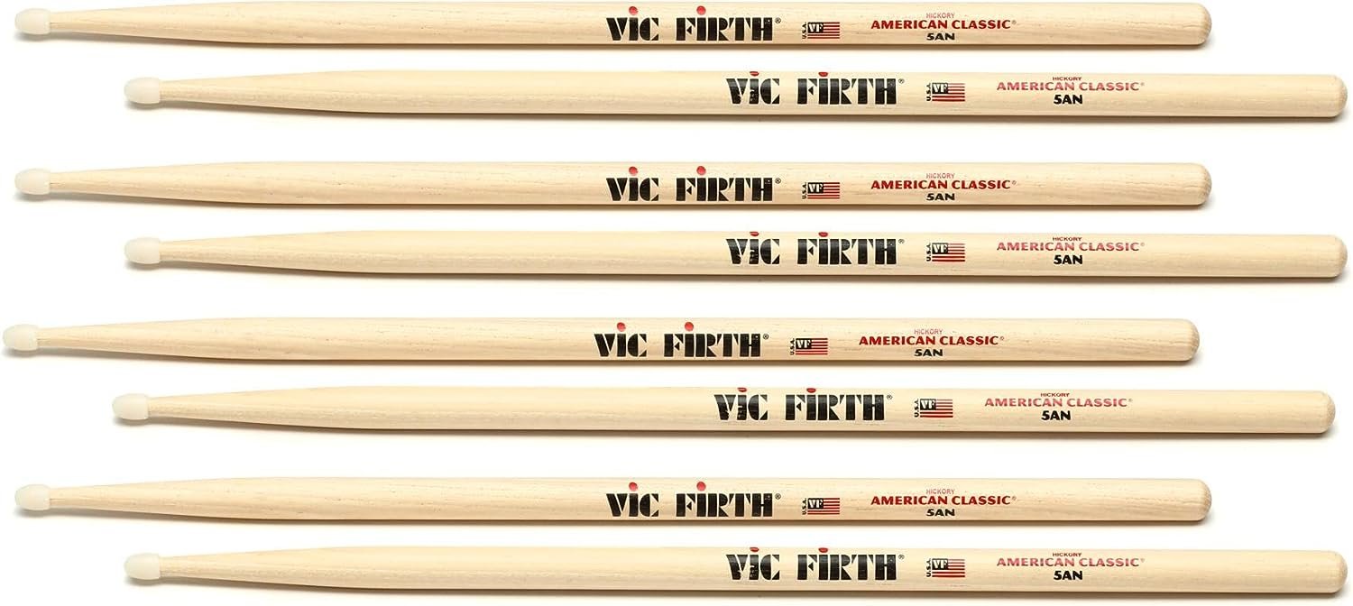 Vic Firth American Classic Drumsticks 4-Pair Value Pack (Various Packs Available)