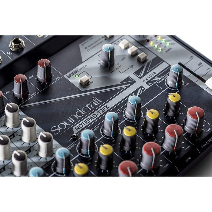 Soundcraft Notepad 12 FX Soundcraft Small-Format Analog Mixing Console with Usb I/O and Lexicon Effects