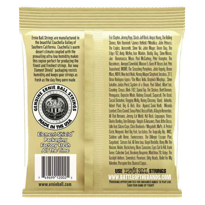 Ernie Ball Earthwood 80/20 Bronze Medium Acoustic Guitar Strings - 6 Pack (P02002)