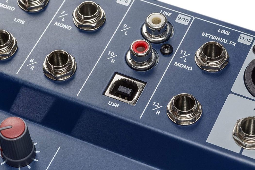 Notepad 12 FX Soundcraft Notepad-8FX Small-Format Analog Mixing Console with Usb I/O and Lexicon Effects